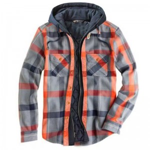 European and American jacket casual hooded shirt HF0406-03-01