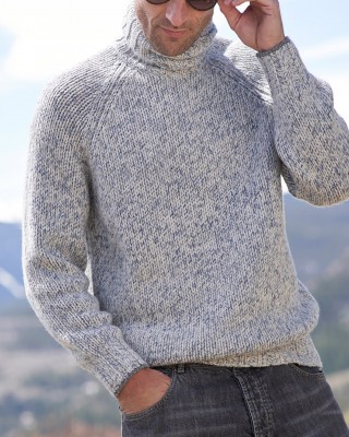 men's turtleneck wool sweater HF1105-03-04