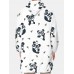 Mens Cute Panda Printed Flannel Oversized Two  Sided Blanket Hoodie With Pouch Pocket